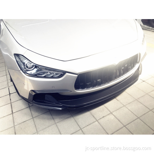 Carbon Fiber Front Lip Spoiler for Maserati Ghibli S Q4 Sedan 2014-2016